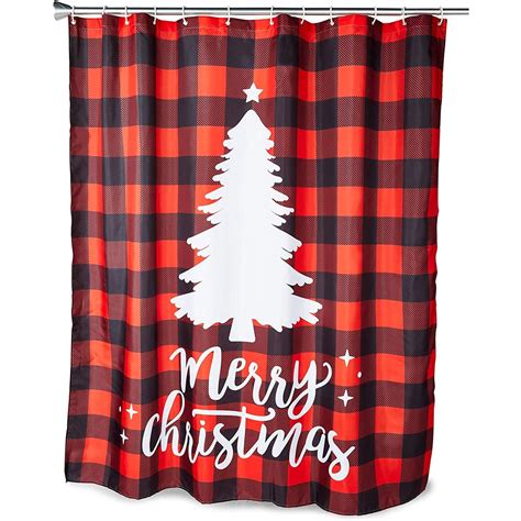1 out of 5 stars 81 ratings. . Buffalo plaid christmas shower curtain